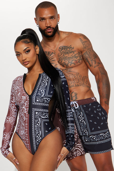 Long sleeve bathing suit fashion nova best sale