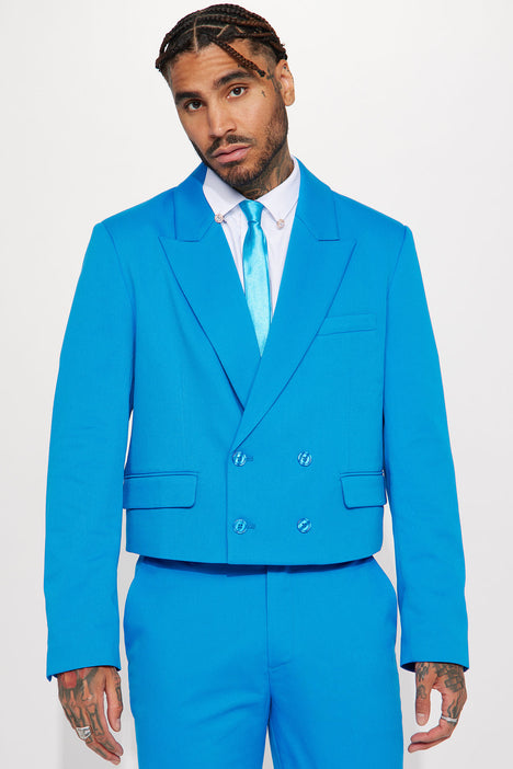Mens cropped cheap blazer
