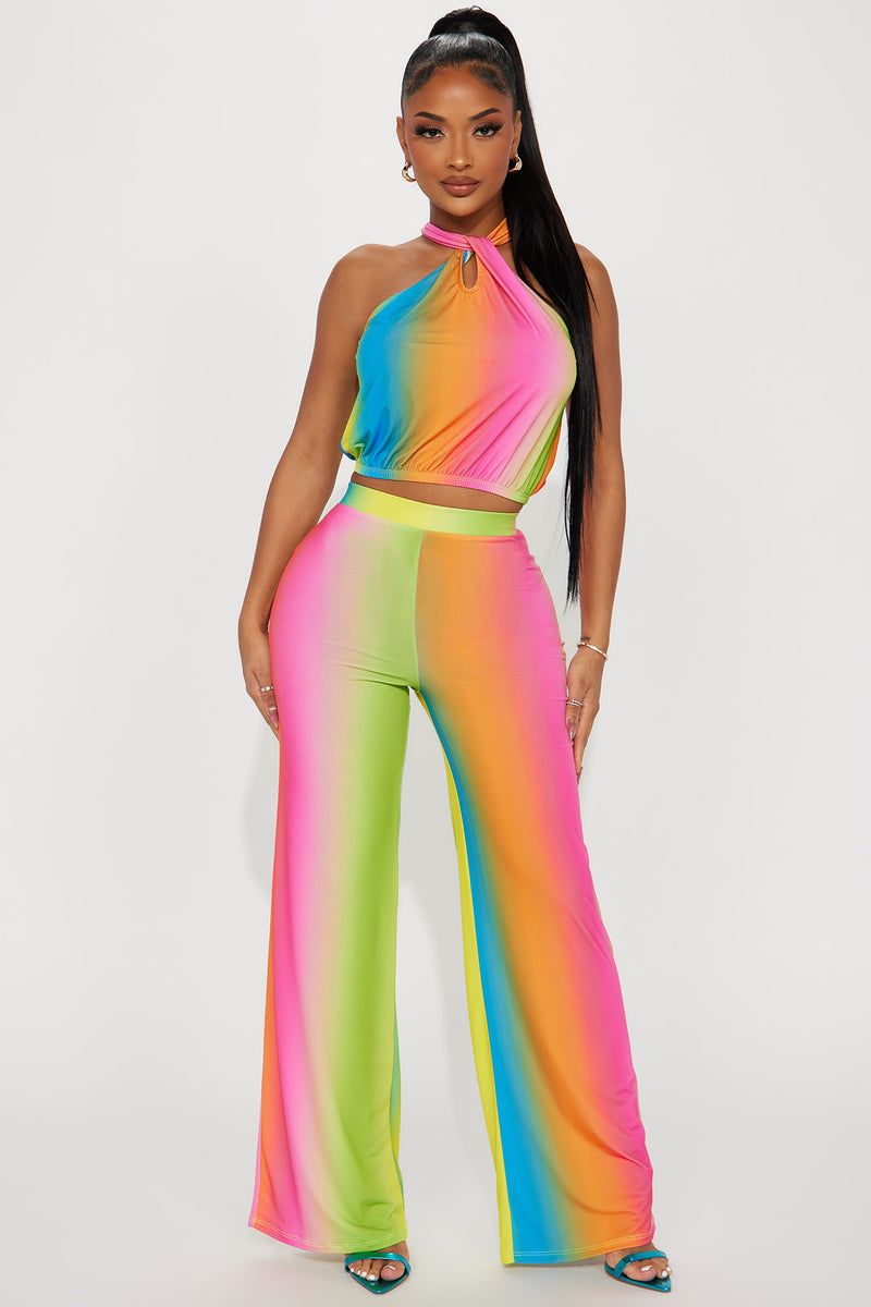 A Colorful Life Pant Set - Multi Color | Fashion Nova, Matching Sets ...