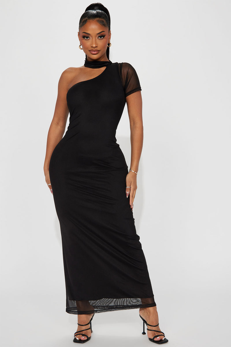 Vacation Ready Mesh Maxi Dress - Black | Fashion Nova, Dresses ...