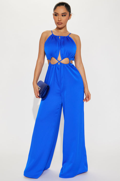 Satin jumpsuit fashion nova outlet