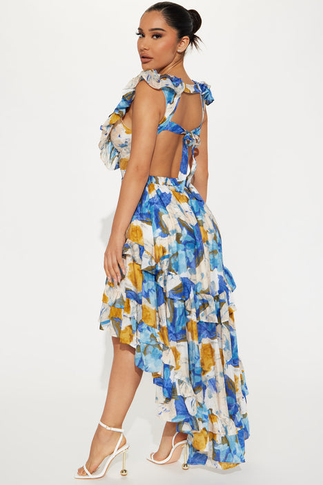 Deneese ruffle 2024 detail dress