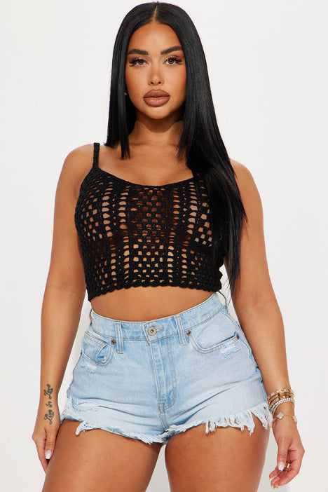 Fashion nova crochet top best sale
