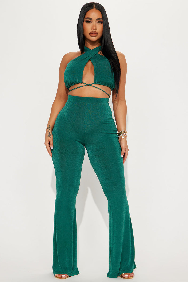 Ariel Slinky Pant Set - Hunter | Fashion Nova, Matching Sets | Fashion Nova