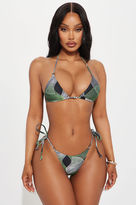 Ipanema Beach Beaded 2 Piece Bikini Black combo Fashion Nova Swimwear Fashion Nova