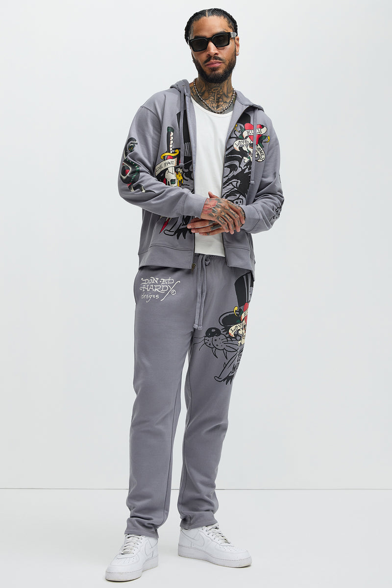 Forever Skull Sweatpants Grey