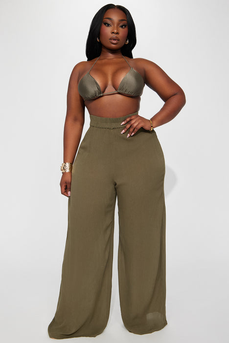 Wide leg swim hot sale cover up pants