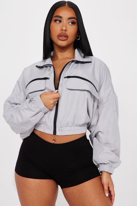 Reflective jacket sale fashion nova