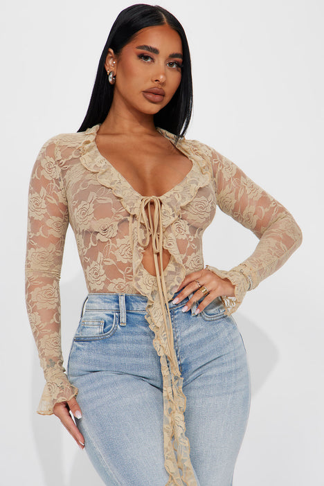Lace bodysuit fashion nova top