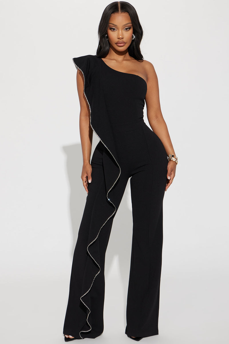 Elie Jumpsuit Black Fashion Nova, Jumpsuits Fashion Nova