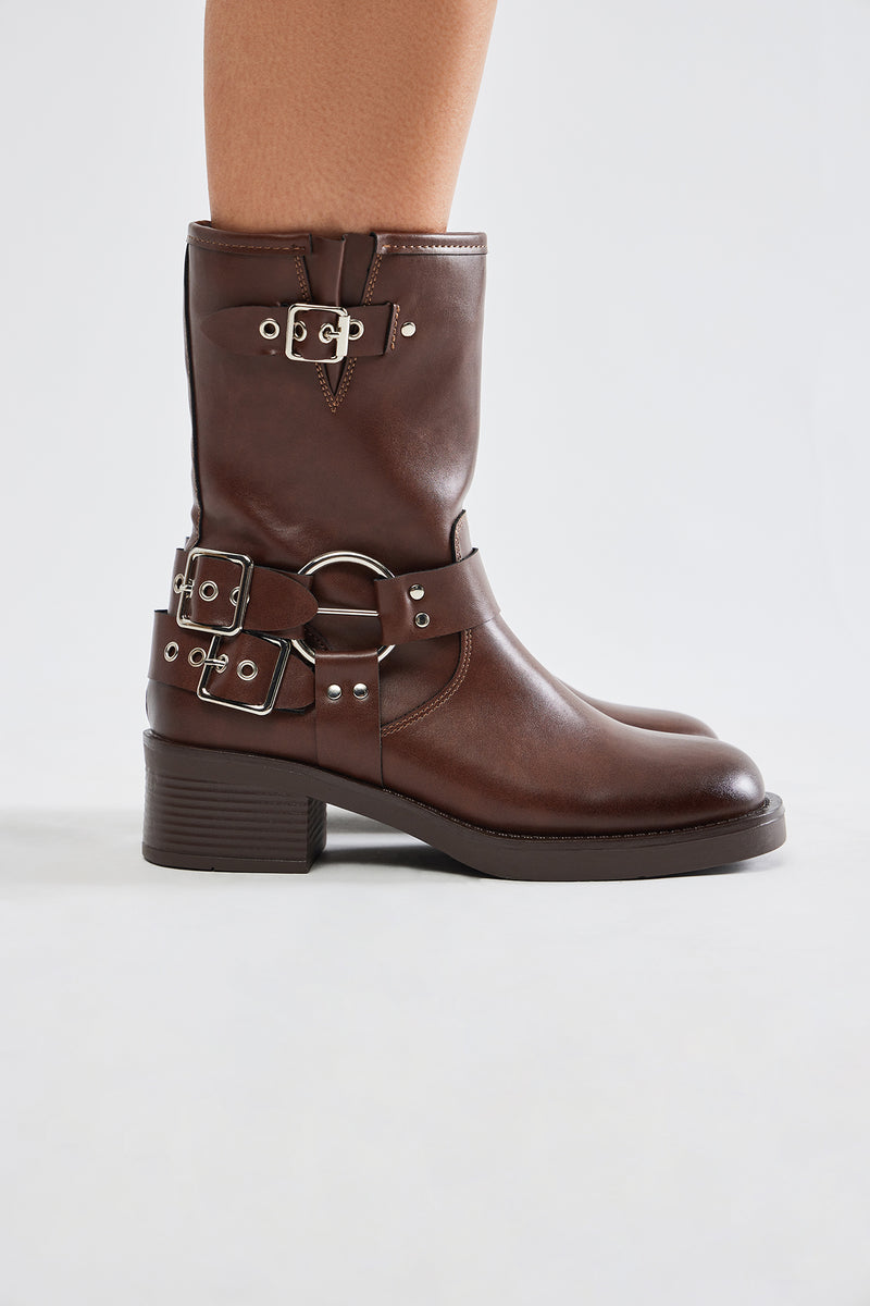 Pèpè buckled ballerina shoes - Brown