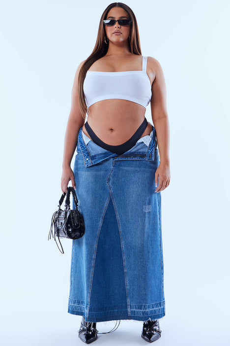 Fashion nova 2025 jean skirt