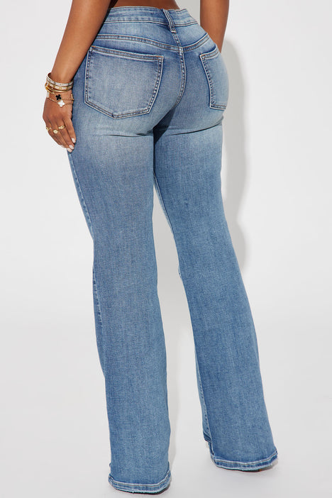 Can't Compete Low Rise Stretch Bootcut Jean - Medium Wash, Fashion Nova,  Jeans