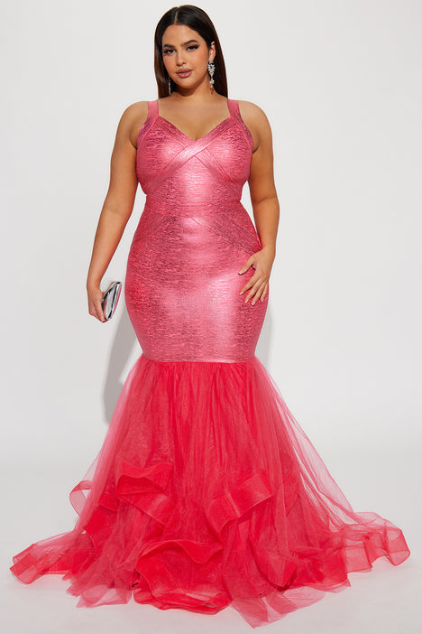 Mermaid Fresh Out Of Fashion Week Dress Pink Fashion Nova