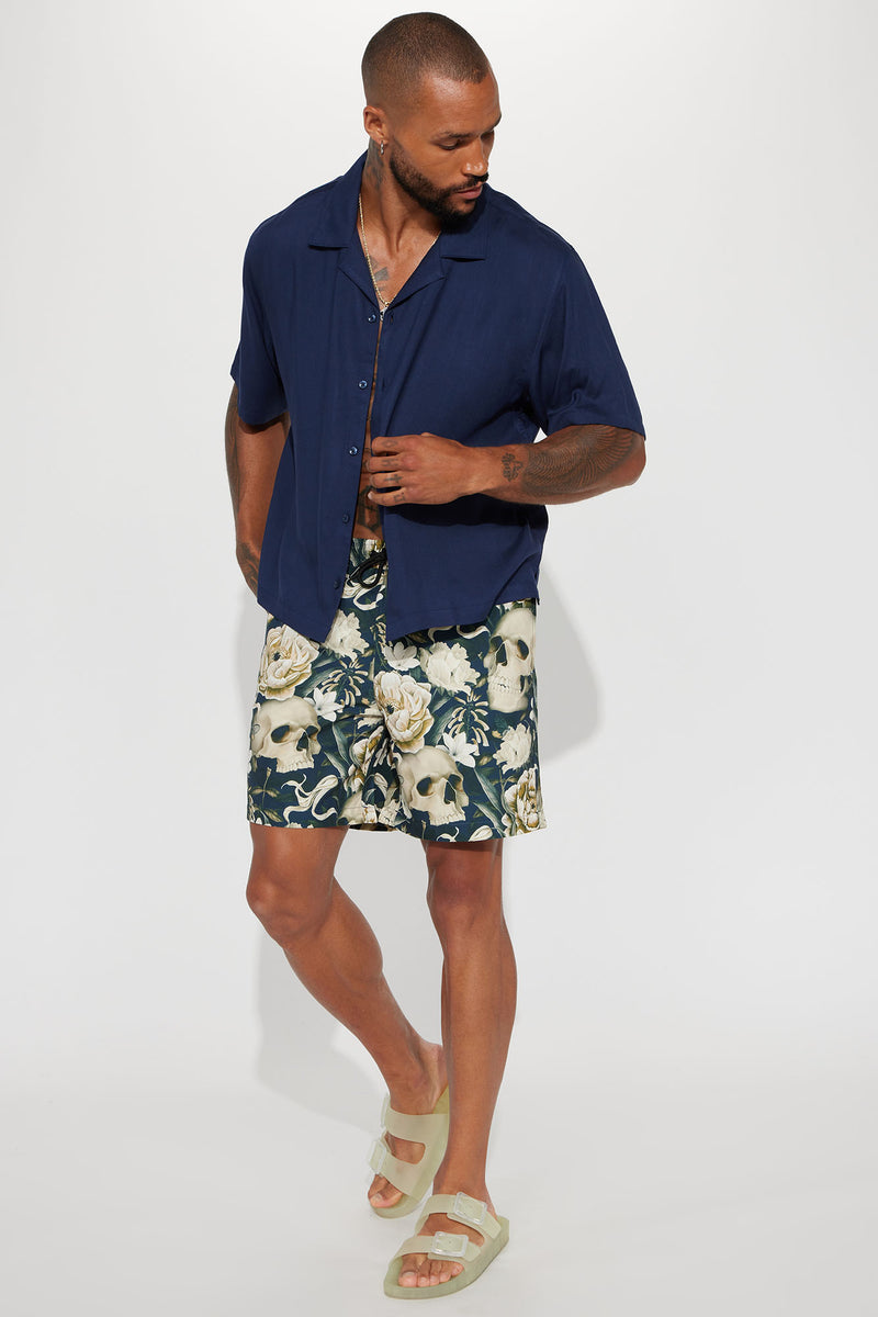 Dawson Relaxed Cuban Shirt - Navy | Fashion Nova, Mens Shirts | Fashion ...