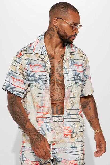 Tag Me Cuban Shirt Multi Color