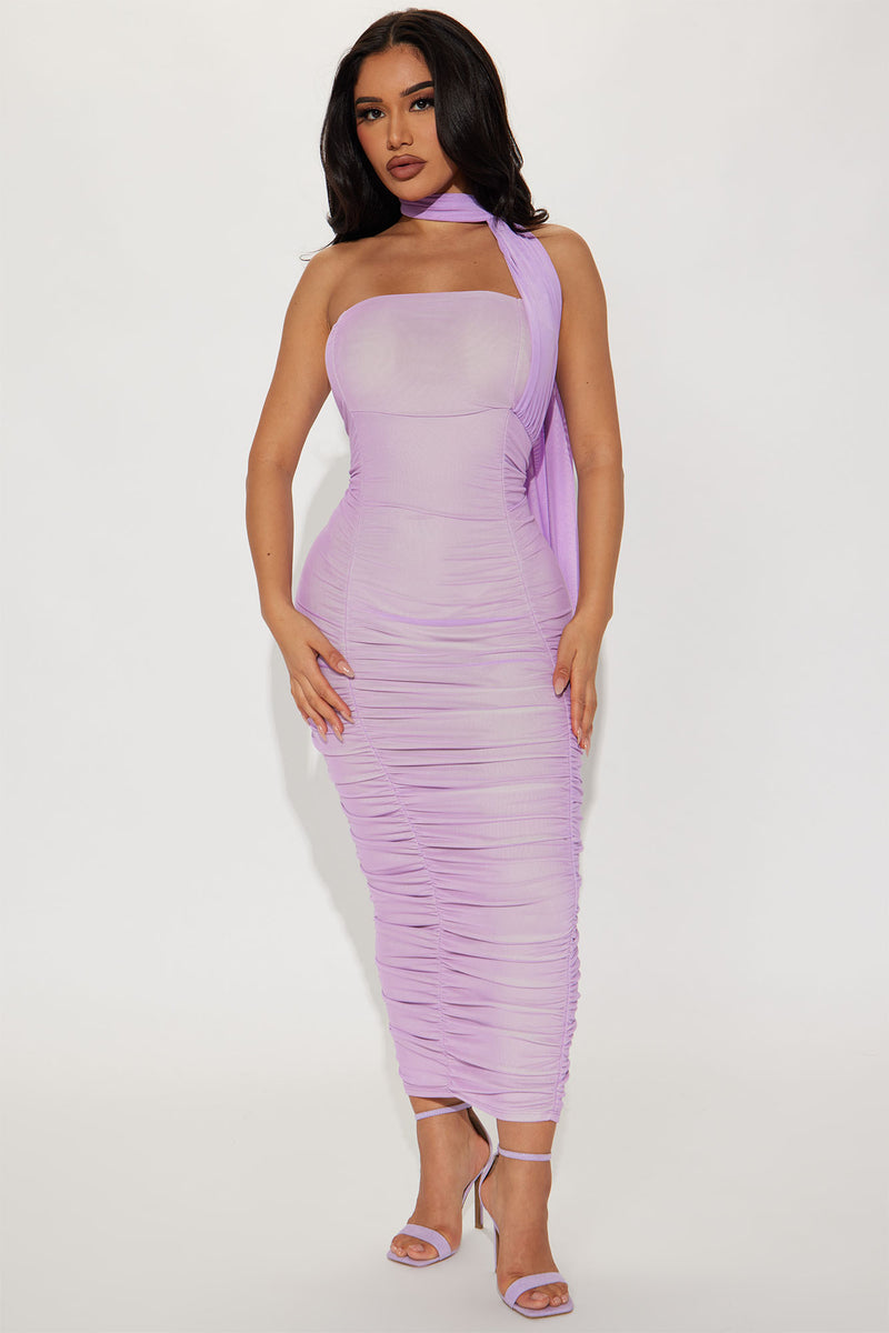 Britt Mesh Midi Dress - Lilac | Fashion Nova, Dresses | Fashion Nova