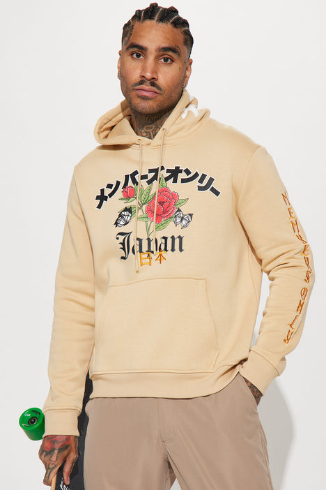 Mens rose shop embroidered hoodie