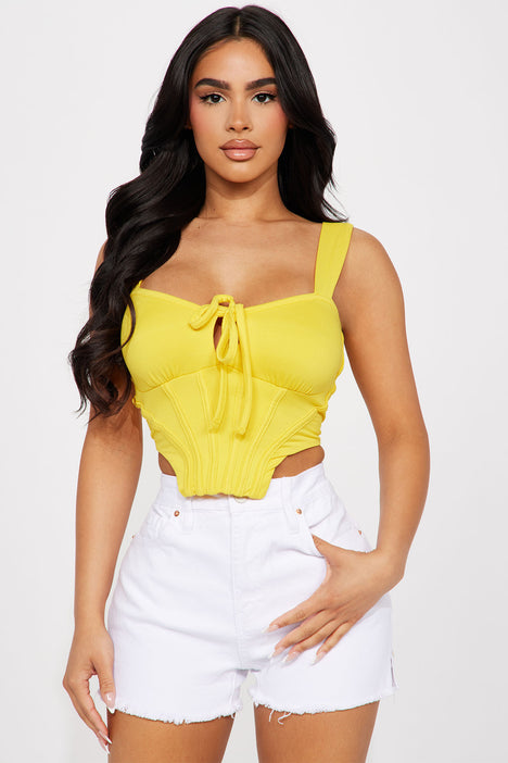 Fashion nova yellow top store