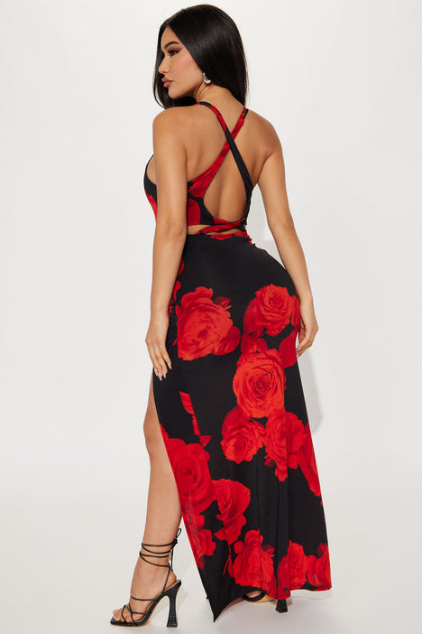 Floral maxi dress fashion nova store