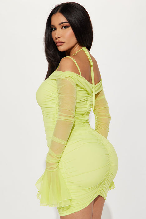 Fashion nova mesh dress sales