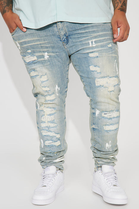 Fashion nova best sale paint splatter jeans