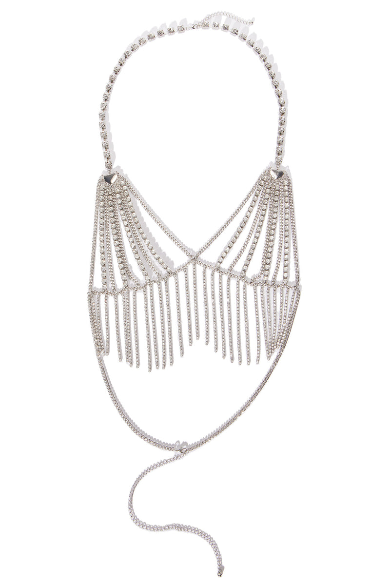 Desert Paradise Bra Chain Silver Fashion Nova, Jewelry Fashion Nova