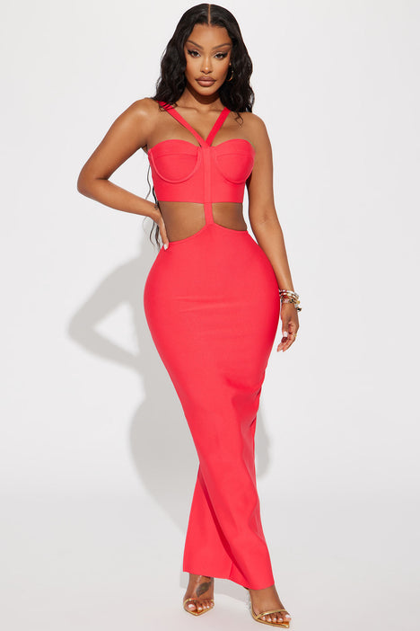 Coral bandage dress 2025