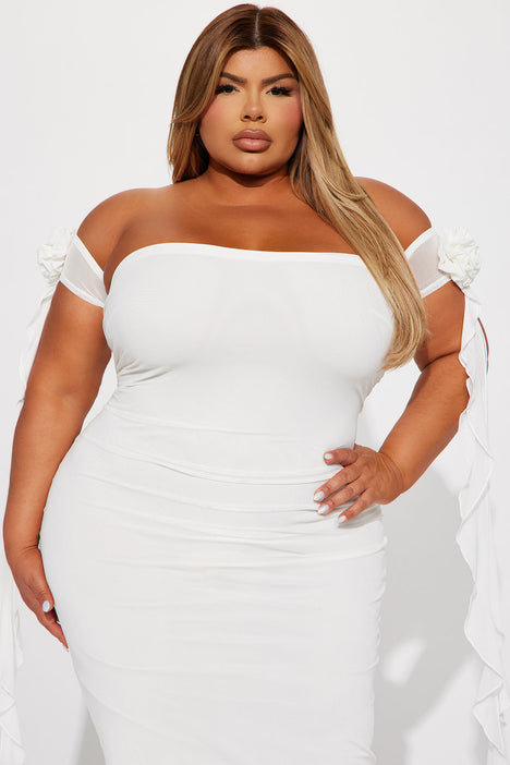 White dresses fashion shop nova plus size