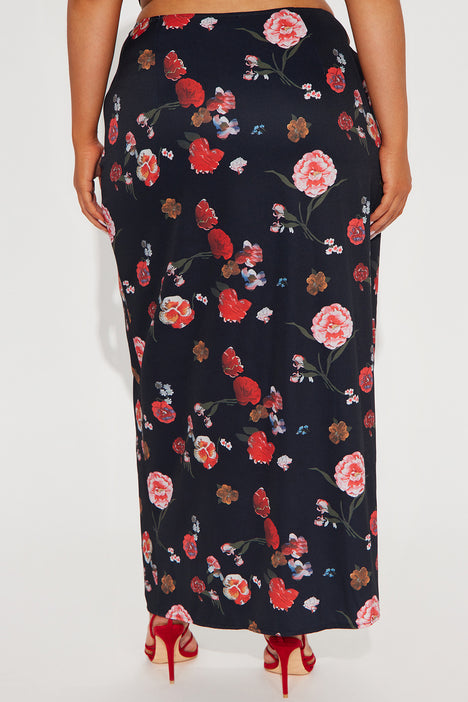 Floral maxi skirt top 60