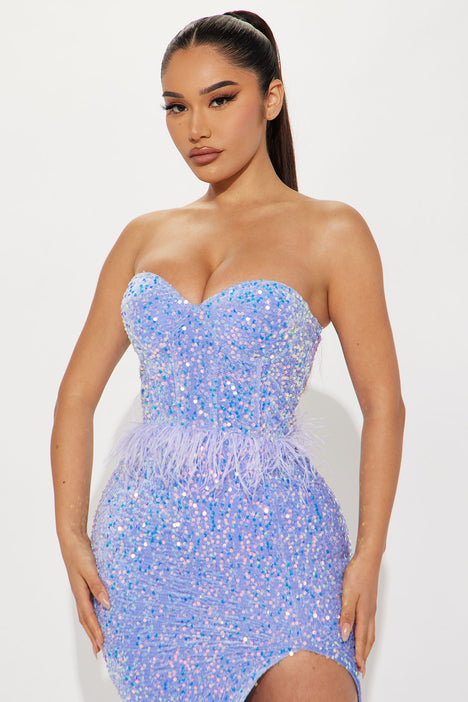 Fashion nova hot sale lavender dress