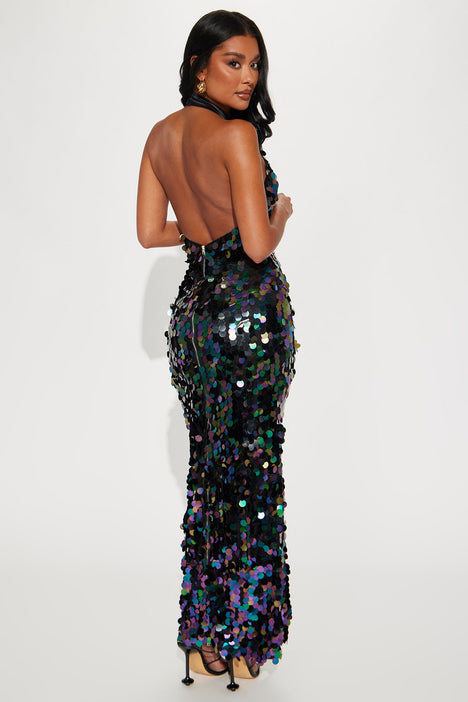 The Ava Sequin Maxi Dress Black Fashion Nova Dresses