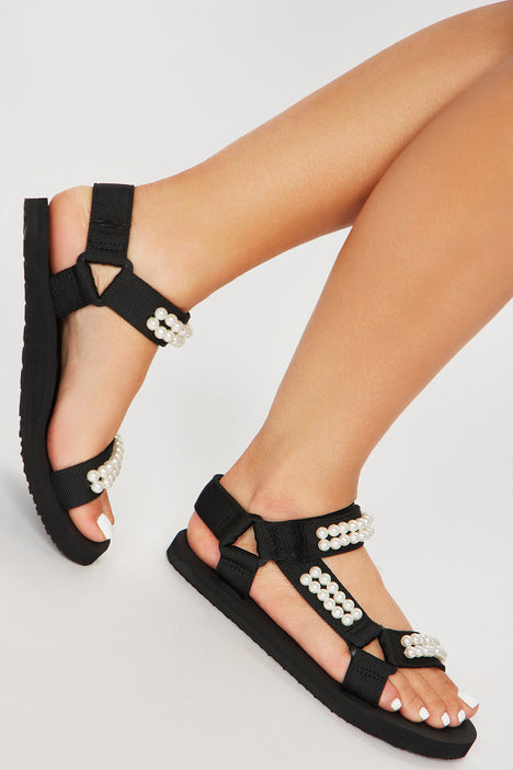 Picnic In The Park Gladiator Sandals Black Fashion Nova Shoes