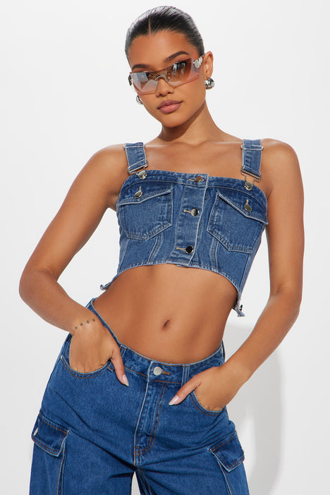 Fashion nova denim shirt hotsell