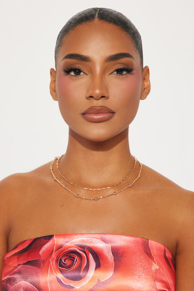 Carina Layered Necklace Gold Fashion Nova, Jewelry Fashion Nova