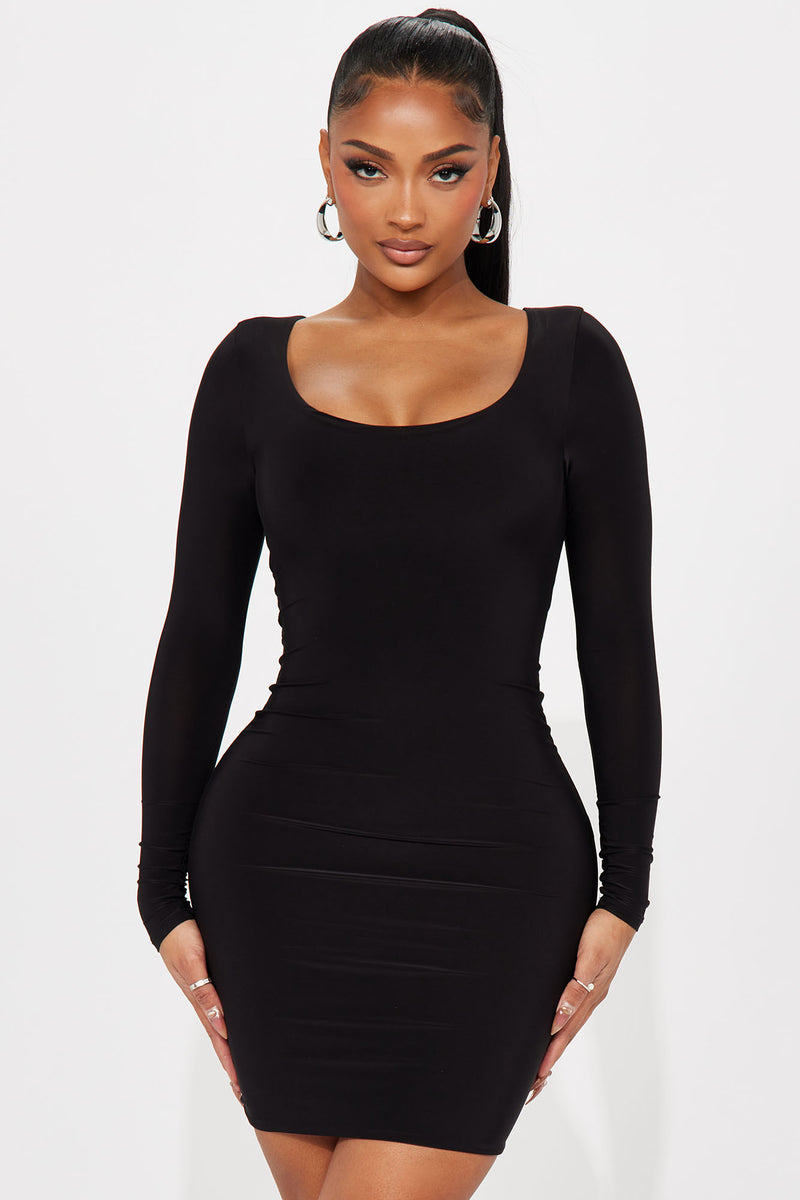 Alizae Double Lined Mini Dress - Black | Fashion Nova, Dresses ...