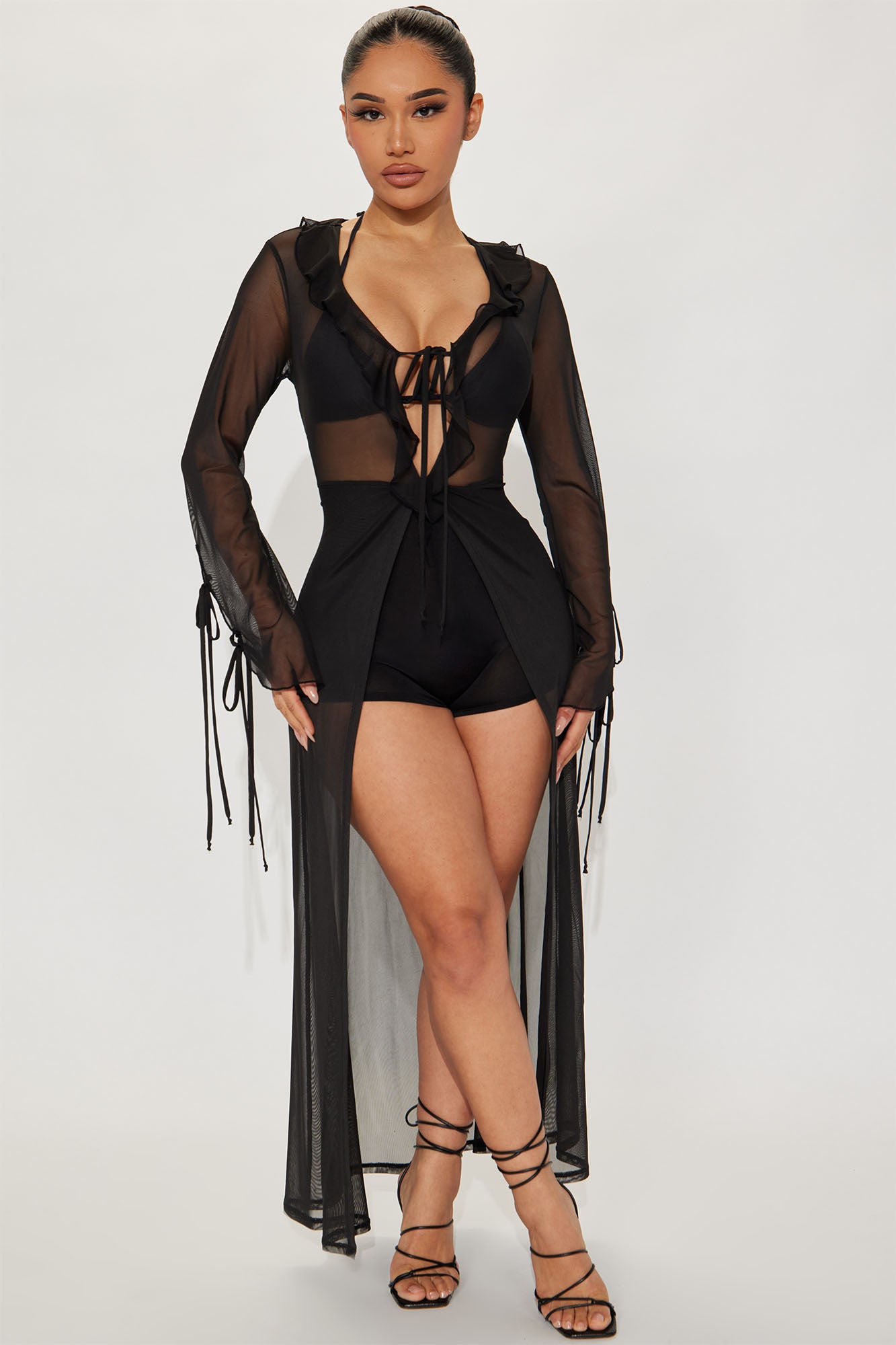 Maxi romper black hot sale