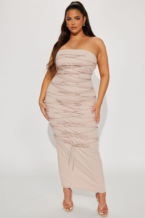 Mayra Maxi Dress Oatmeal Fashion Nova Dresses Fashion Nova