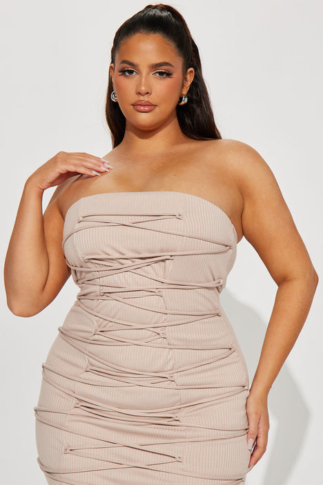 Fashion nova oatmeal 2025 dress