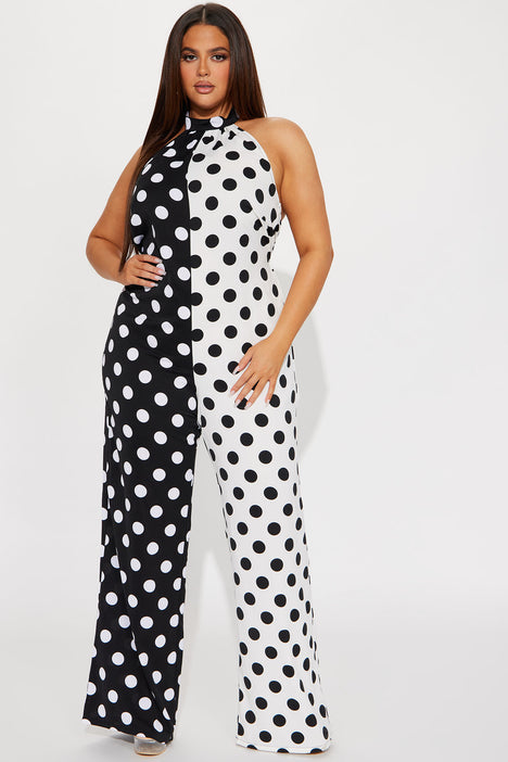Fashion nova polka dot hotsell jumpsuit