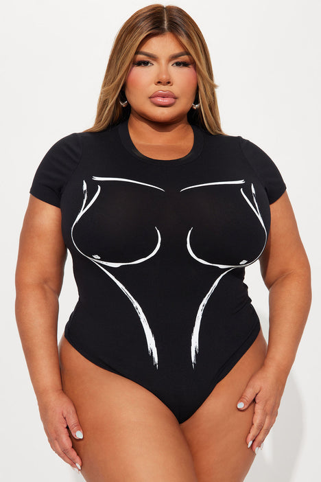 Too Much For You Bodysuit - Black