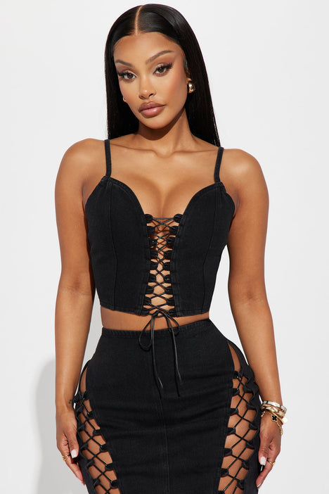 Lace up skirt outlet fashion nova