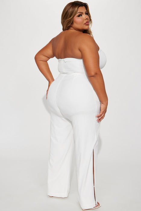 Fashion nova plus cheap size white jumpsuit