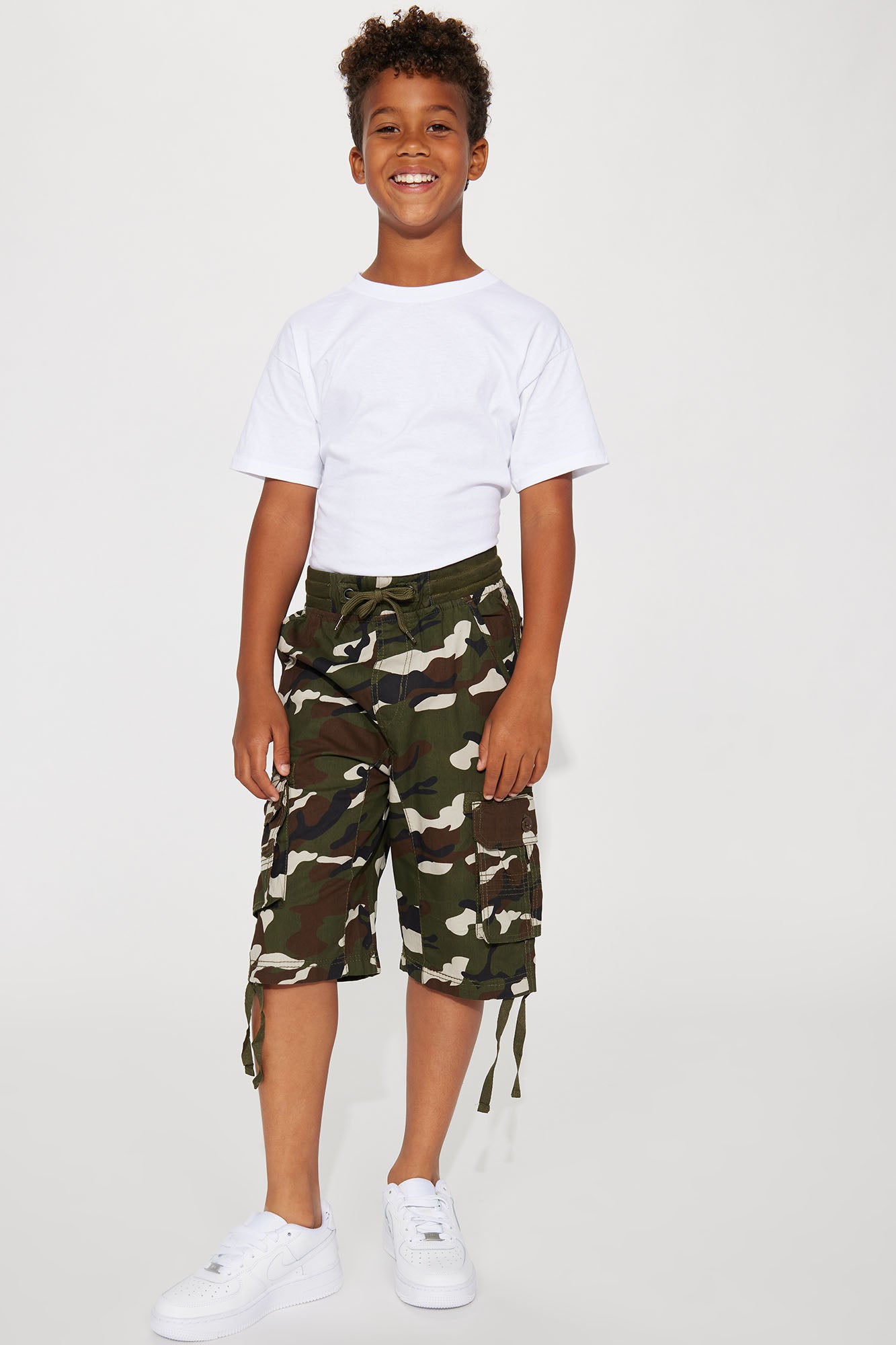 Mini Nino Twill Cargo Short Camouflage Fashion Nova Kids