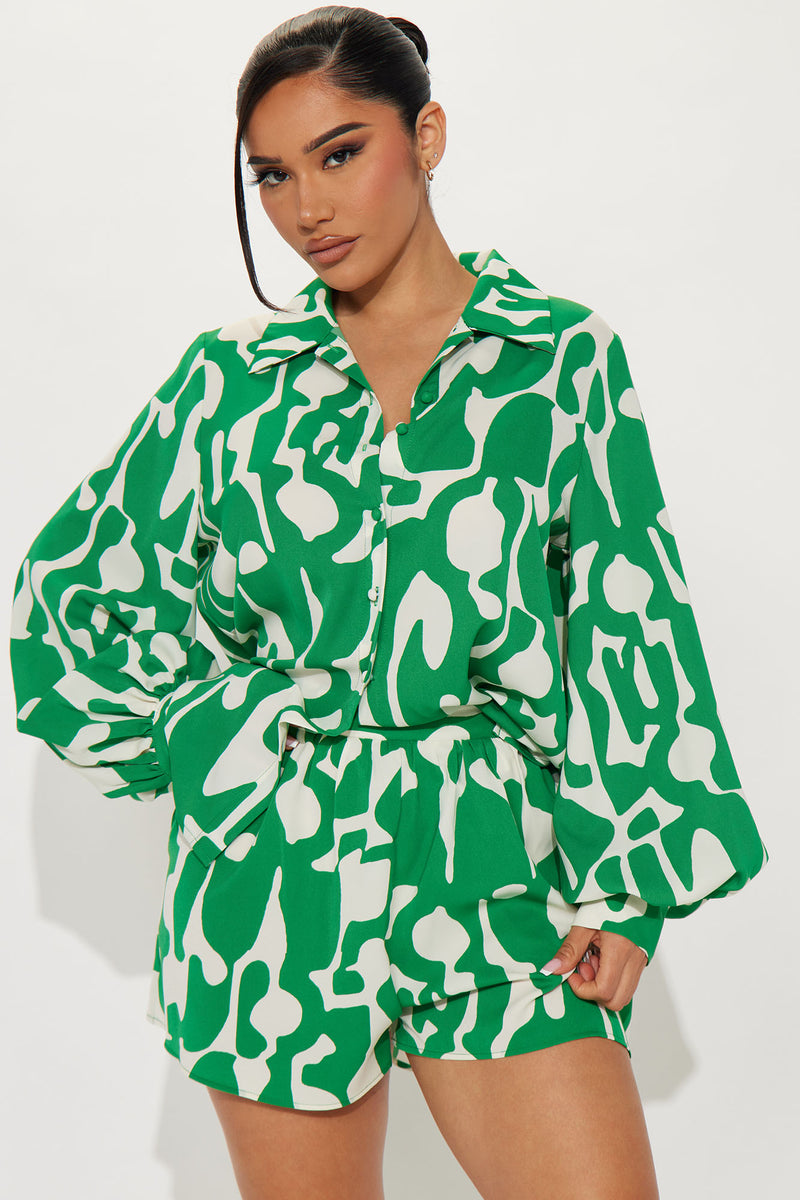 Jilly Short Set - Green | Fashion Nova, Matching Sets | Fashion Nova