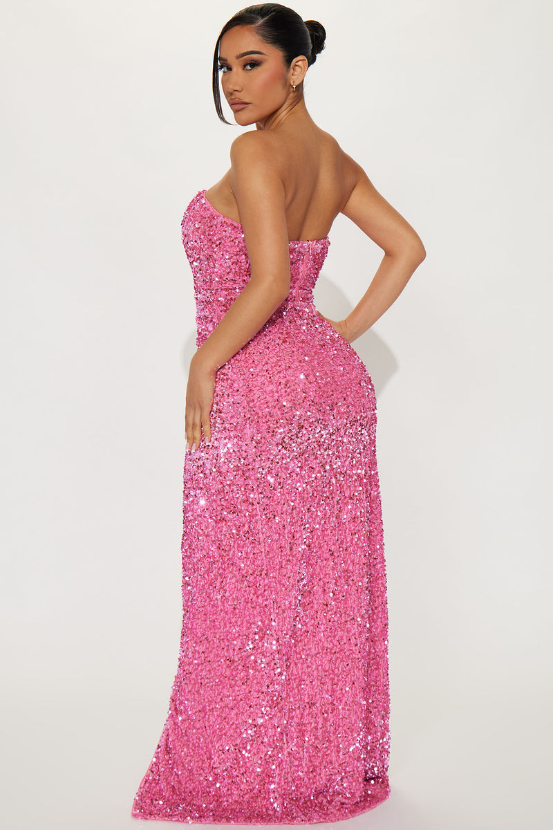 The One Sequin Maxi Dress - Pink | Fashion Nova, Dresses | Fashion Nova