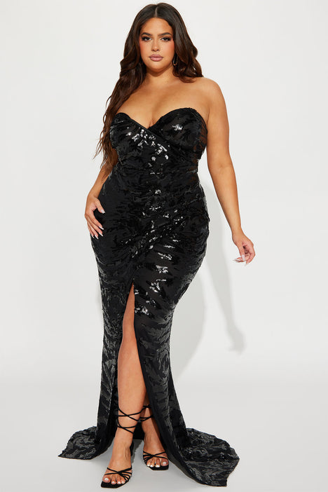 Fashion nova sequin dress plus size sales