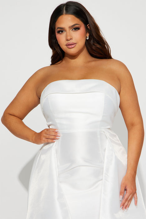 Plus size white shop dress fashion nova