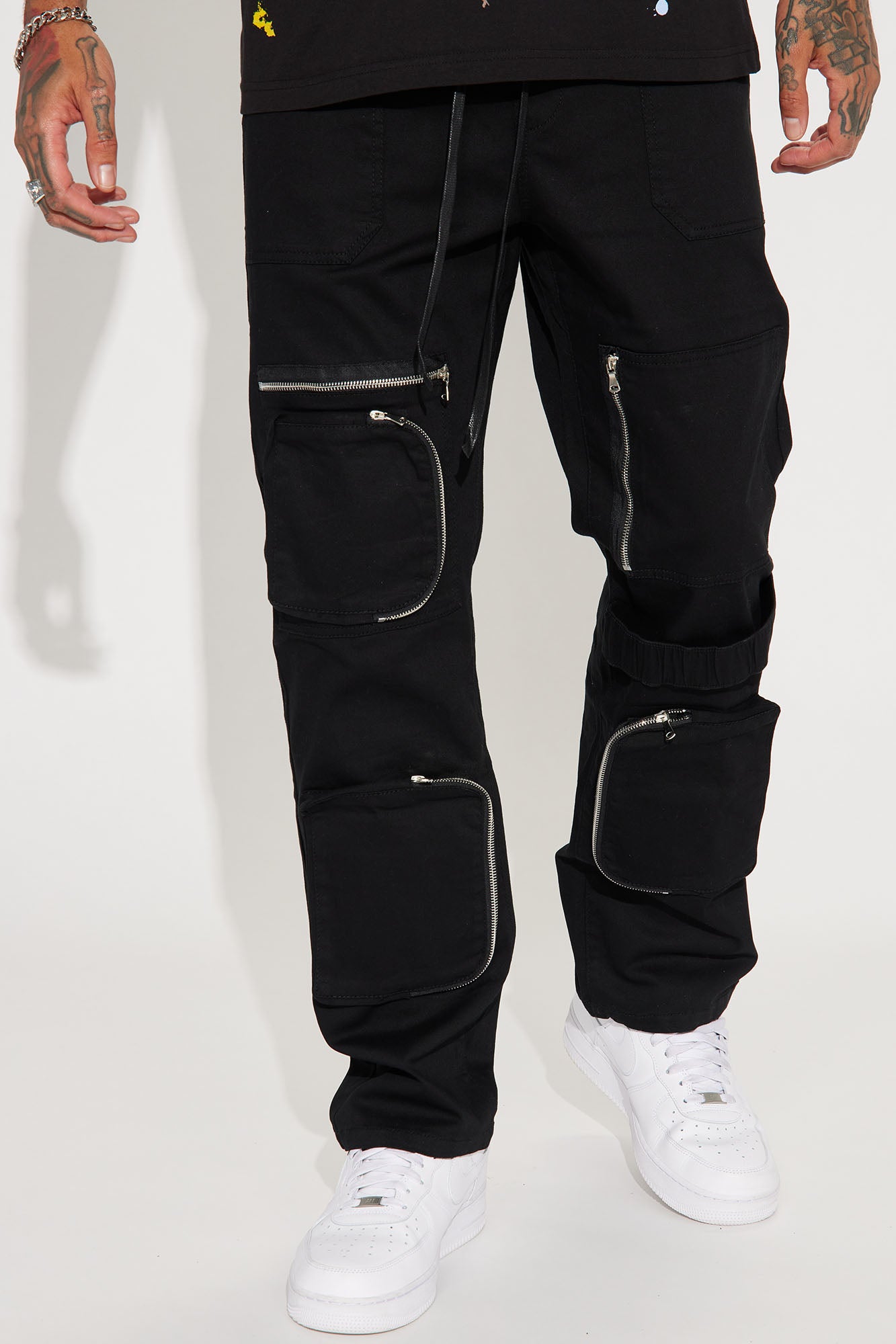 Well Rounded Zipper Cargo Pants Black Fashion Nova Mens Jeans