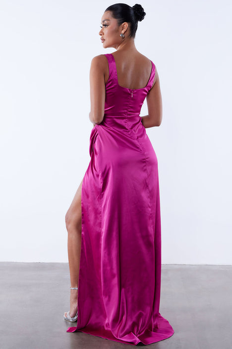 No Tiara Needed Dress Raspberry